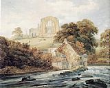 Thomas Girtin Famous Paintings - Egglestone Abbey, Co.Durham